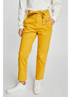 Pantalon 7/8 jaune MORGAN femme
