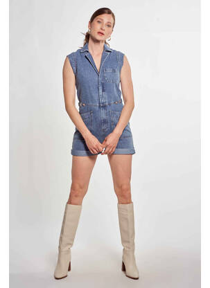 Combishort bleu MORGAN femme