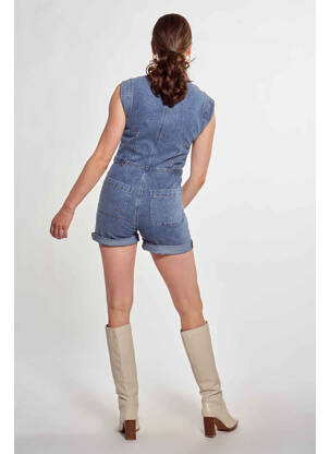 Combishort bleu MORGAN femme