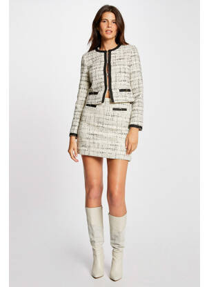 Jupe courte blanc MORGAN femme
