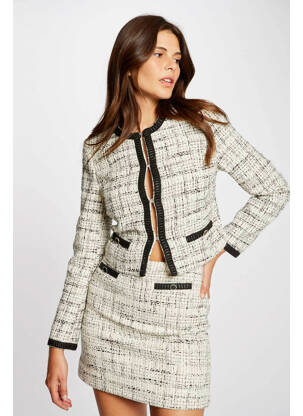 Jupe courte blanc MORGAN femme