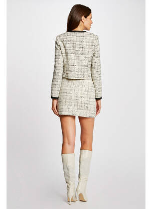 Jupe courte blanc MORGAN femme