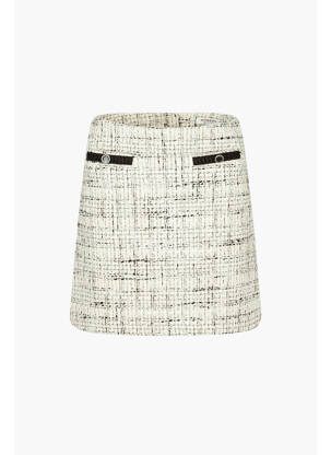 Jupe courte blanc MORGAN femme