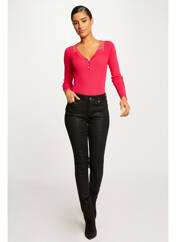 Pantalon slim noir MORGAN pour femme seconde vue