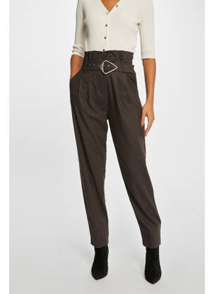 Pantalon slim marron MORGAN femme
