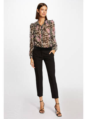 Pantalon chino noir MORGAN femme