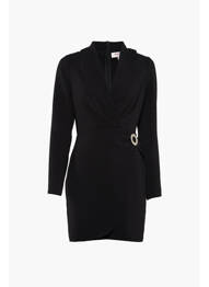 Robe mi-longue noir MORGAN femme