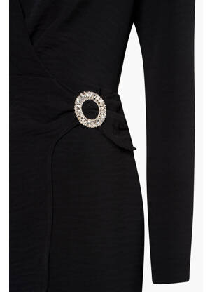 Robe mi-longue noir MORGAN femme