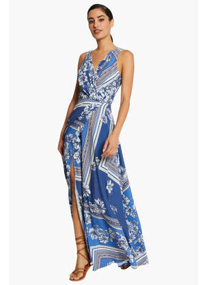 Robe longue bleu MORGAN femme