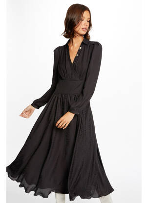 Robe longue noir MORGAN femme