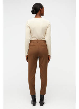 Pantalon slim marron OBJECT femme