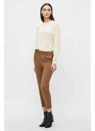 Pantalon chino marron OBJECT femme