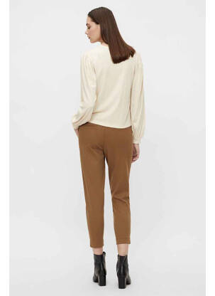 Pantalon chino marron OBJECT femme