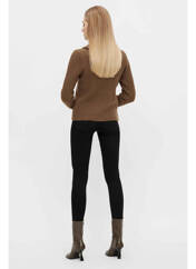 Pull col roulé marron OBJECT pour femme seconde vue