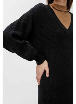 Robe longue noir OBJECT femme