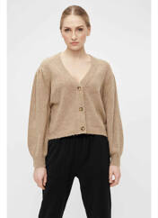 Gilet manches longues marron OBJECT pour femme seconde vue