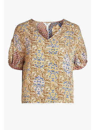 Chemisier marron OBJECT femme