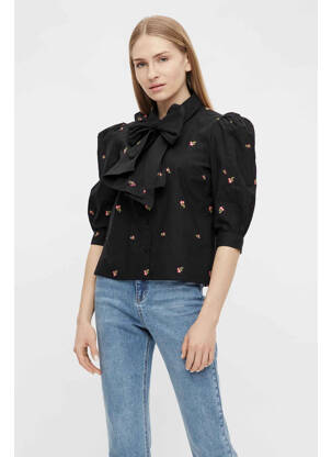 Chemisier noir OBJECT femme