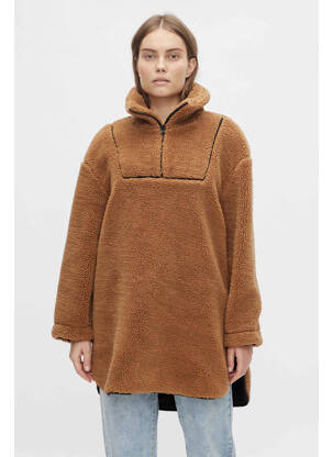 Pull col roulé marron OBJECT femme
