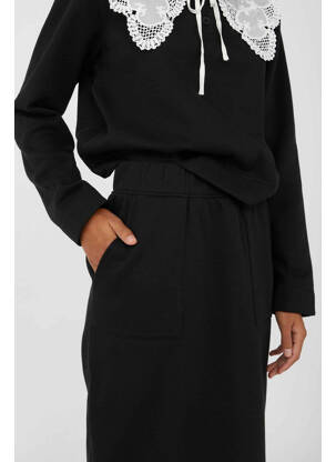 Jupe mi-longue noir OBJECT femme