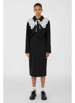 Jupe mi-longue noir OBJECT femme