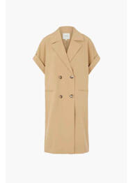 Robe mi-longue beige OBJECT femme