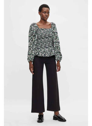 Pantalon large noir OBJECT femme