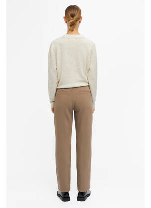 Pantalon chino marron OBJECT femme