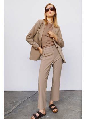 Pantalon chino marron OBJECT femme