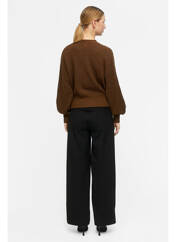 Gilet cache-cœur marron OBJECT pour femme seconde vue