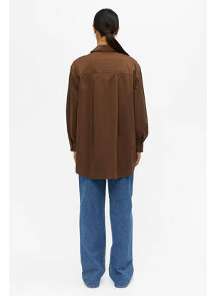 Chemisier marron OBJECT femme