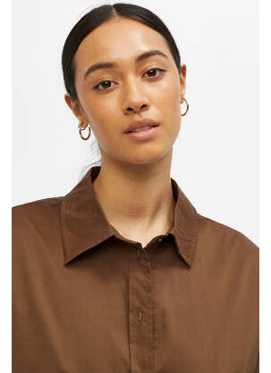 Chemisier marron OBJECT femme