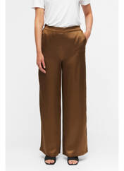 Pantalon large marron OBJECT pour femme seconde vue