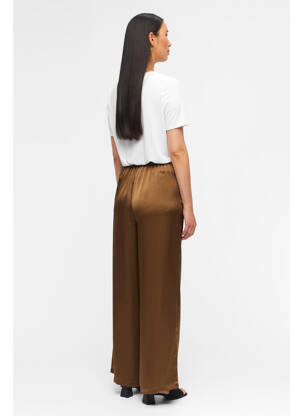 Pantalon large marron OBJECT femme