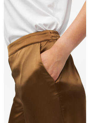 Pantalon large marron OBJECT femme