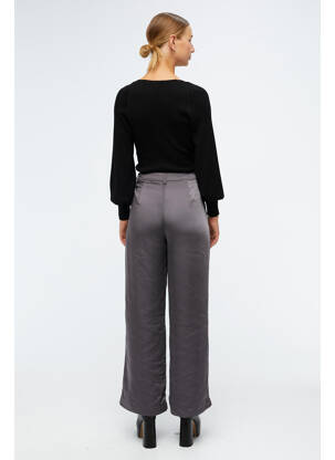 Jeans coupe droite gris OBJECT femme