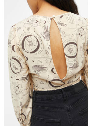 Chemisier beige OBJECT femme