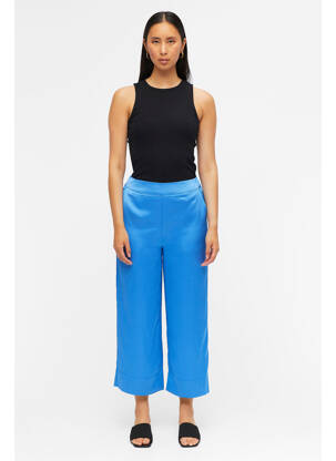 Pantalon large bleu OBJECT femme
