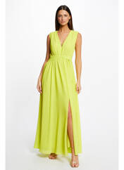 Robe longue jaune MORGAN pour femme seconde vue