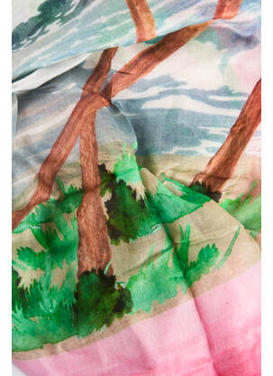 Foulard rose MOMENT femme