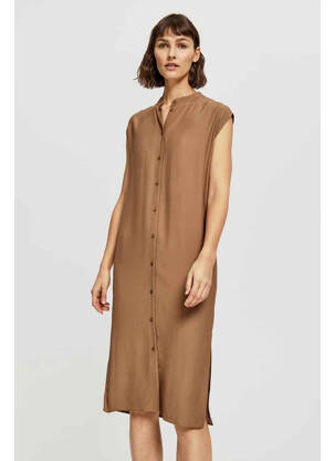 Robe longue marron OPUS femme