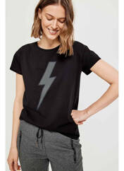 T-shirt noir OPUS pour femme seconde vue