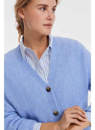Gilet manches longues bleu OPUS femme