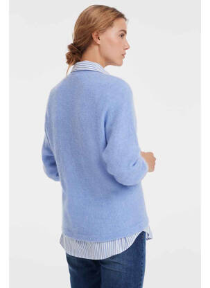 Gilet manches longues bleu OPUS femme