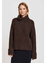 Pull col roulé marron OPUS pour femme seconde vue