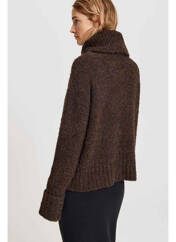 Pull col roulé marron OPUS pour femme seconde vue
