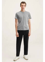 T-shirt gris MANGO pour homme seconde vue