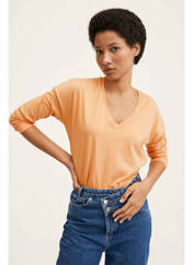 T-shirt orange MANGO pour femme seconde vue