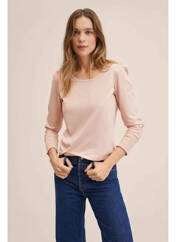T-shirt rose MANGO pour femme seconde vue