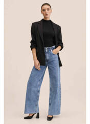 Jeans coupe large bleu MANGO pour femme seconde vue